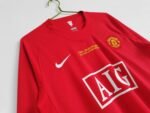 Retro Manchester United 07/08 Final Moscow Home Long Sleeve Red - Image 6
