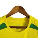 Retro  Brazil 2002 World Cup Home Masculina Yellow - Image 3