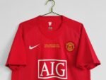 Retro Manchester United 07/08 Final Moscow Home Red - Image 3