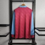 Retro 1995-97 West Ham Long Sleeves Home Red - Image 2