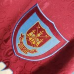 Retro 1995-97 West Ham Long Sleeves Home Red - Image 5