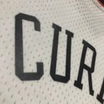 MN Heat Pressed Retro : SW Warriors 09/10 White No.30 Curry - Image 3