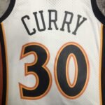 MN Heat Pressed Retro : SW Warriors 09/10 White No.30 Curry - Image 10