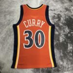 MN Heat Pressed Retro : SW Warriors 09/10 Orange No.30 Curry - Image 4