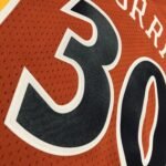 MN Heat Pressed Retro : SW Warriors 09/10 Orange No.30 Curry - Image 8
