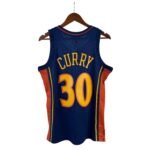 MN Heat Pressed Retro : SW Warriors 09/10 Dark Blue No.30 Curry - Image 2