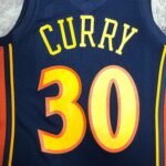 MN Heat Pressed Retro : SW Warriors 09/10 Dark Blue No.30 Curry - Image 10