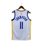 23 Season Warriors V-neck White No.11 Thompson - Image 2
