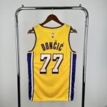 Lakers V-neck Yellow No.77 Dončić - Image 2