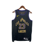 24 Season Lakers City Edition No. 23 JAMES