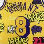 MN Heat Pressed Vintage : SW Lakers 96/97 Graffiti No.8 Kobe - Image 4