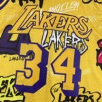 MN Heat Pressed Vintage : SW Lakers' 96/97 Graffiti 34 O'Neal - Image 3