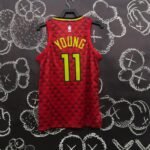 Atlanta Hawks Red Square  #11 Young - Image 2