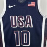 2024 Olympic Basketball USA Blue No.10 Tatum - Image 4