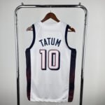 2024 Olympic Basketball USA White No.10 Tatum - Image 2