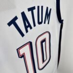 2024 Olympic Basketball USA White No.10 Tatum - Image 5