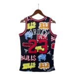 MN Heat Pressed Vintage : SW Bulls 97/98 Graffiti No.23 Jordan - Image 2