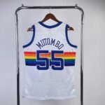 MN Heat Press Retro: Denver Nuggets 1991/92 White No.55 Mutombo - Image 2