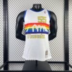 MN Heat Press Retro: Denver Nuggets 1991/92 White No.55 Mutombo - Image 3