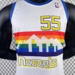 MN Heat Press Retro: Denver Nuggets 1991/92 White No.55 Mutombo - Image 5