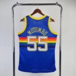 MN Heat Press Retro: Denver Nuggets 1991/92 Blue No.55 Mutombo - Image 2