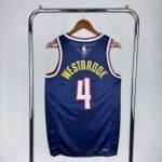 23 Season Denver Nuggets Purplish Blue  No.4 Westbrook - Image 2