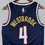 23 Season Denver Nuggets Purplish Blue  No.4 Westbrook - Image 7
