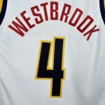 23 Season Denver Nuggets White  No.4 Westbrook - Image 4