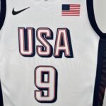 2024 Olympic Basketball USA White No.9 Haliburton - Image 4