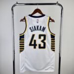 23 Season Indiana Pacers Home  White No.43 Siakam - Image 2