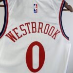 24/25 Season Los Angeles Clippers Home White  No.0 Westbrook - Image 5