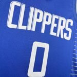 23 Season Los Angeles Clippers Away Blue  No.0 Westbrook - Image 5