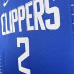 23 Season Los Angeles Clippers Away Blue  No.2 Leonard - Image 4