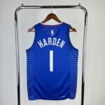 23 Season Los Angeles Clippers Away Blue  No.1 Harden - Image 2