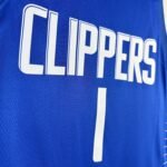 23 Season Los Angeles Clippers Away Blue  No.1 Harden - Image 4