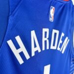 23 Season Los Angeles Clippers Away Blue  No.1 Harden - Image 6
