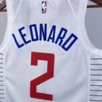 23 Season Los Angeles Clippers Home White  No.2 Leonard - Image 6