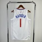 23 Season Los Angeles Clippers Home White  No.1 Harden - Image 2