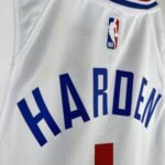 23 Season Los Angeles Clippers Home White  No.1 Harden - Image 6