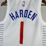 23 Season Los Angeles Clippers Home White  No.1 Harden - Image 7