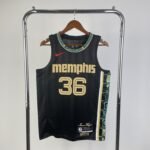 23 Season Grizzlies Black No.36 S-XXL