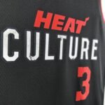 24 Season Miami Heat City Edition  No.3 Wade - Image 3