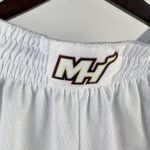 23 Season Miami Heat White Shorts - Image 5