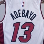 23 Season Miami Heat White  No.13 Aderayo - Image 4