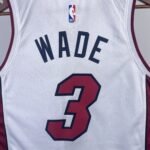 23 Season Miami Heat White  No.3 Wade - Image 3