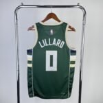 23 Season Milwaukee Bucks Away Version  No.0 Lillard - Image 2