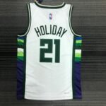 22 Season Milwaukee Bucks City Version  No.21 Holiday - Image 2