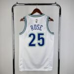 24 SEASON MINNESOTA TIMBERWOLVES WHITE  NO.25 ROSE - Image 2