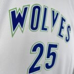 24 SEASON MINNESOTA TIMBERWOLVES WHITE  NO.25 ROSE - Image 6