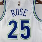 24 SEASON MINNESOTA TIMBERWOLVES WHITE  NO.25 ROSE - Image 9
